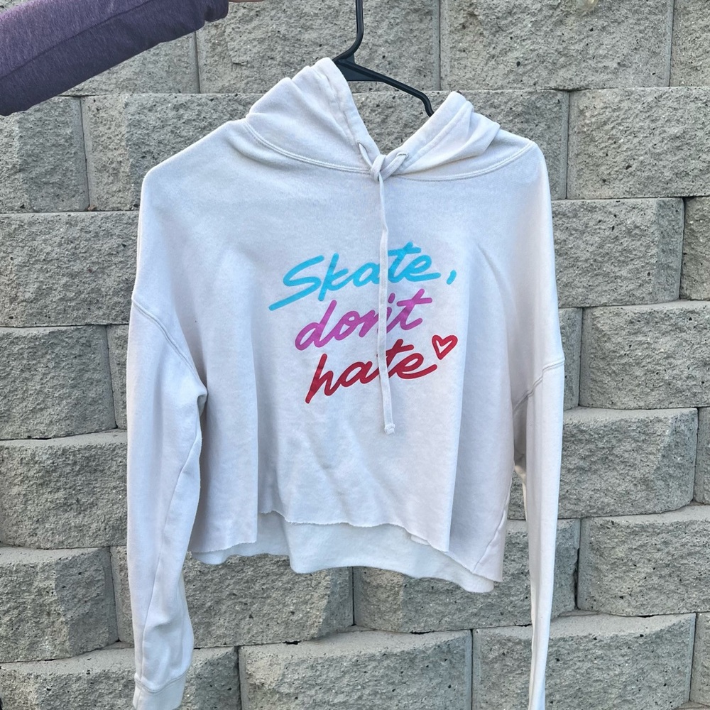 Skate Don’t Hate Crop Hoodie
